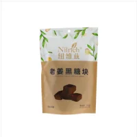 (Кол-во в коробке 30 шт) Nilrich Свежий Имбирь в кубиках с коричневым сахаром 210 г